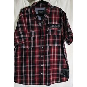 Harley Davidson Men's Plaid Shirt 3XL‎ Mechanic Skull NWOT Biker